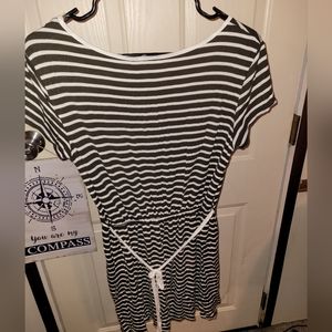 Sun&Moon brand dress size medium with brown and white stripes